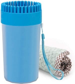 chooseen dog cleaner upgrade 2 in 1 dog paw cleaner dog brush dog grooming dog cleaning paw cleaner portable dog foot washer for dog cat