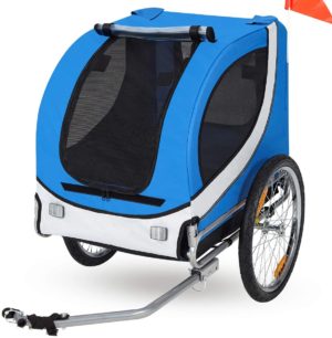 esright dog bicycle trailer pet bike trailer ride fun carrier jogging kit for small and medium dogs
