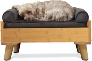 furhaven pet bed frame for small medium and large dogs and cats elevated mid century modern style platform dog bed frame compatible with furhaven Dog Bunk Beds
