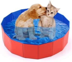 mcgrady1xm collapsible pet dog bath pool kiddie pool hard plastic foldable bathing tub pvc outdoor pools for dogs cat kid
