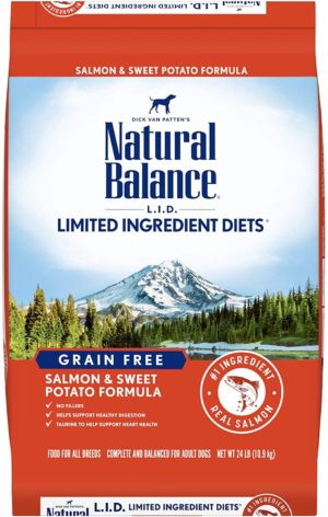 natural balance limited ingredient diet adult grain free dry dog food protein options include salmon duck bison beef lamb venison or chicken