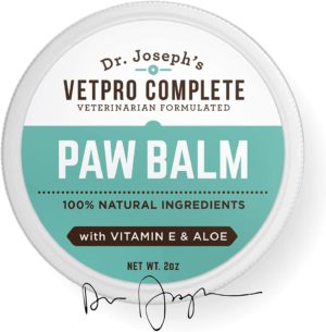 natural vet formulated paw and nose balm wax for dogs and cats with vitamin e and aloe heals soothes and protects cracked and dry paws and noses made in usa