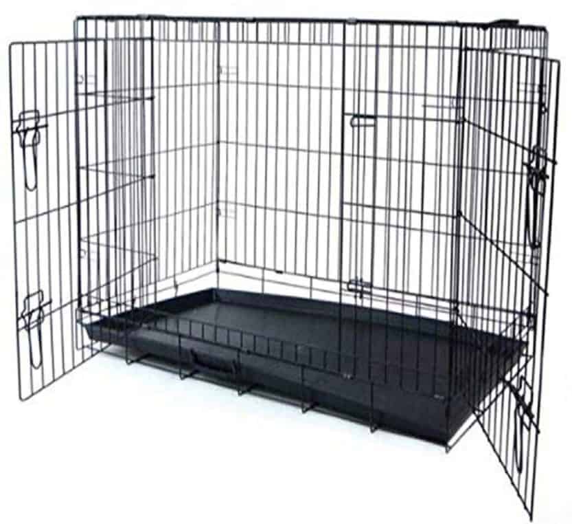 12 Heavy Duty Dog Crate Reviews Buyers Guide 2021 All Pet S Life   Yml 36 Inch 2 Door Heavy Duty Dog Crate Black 833x762 